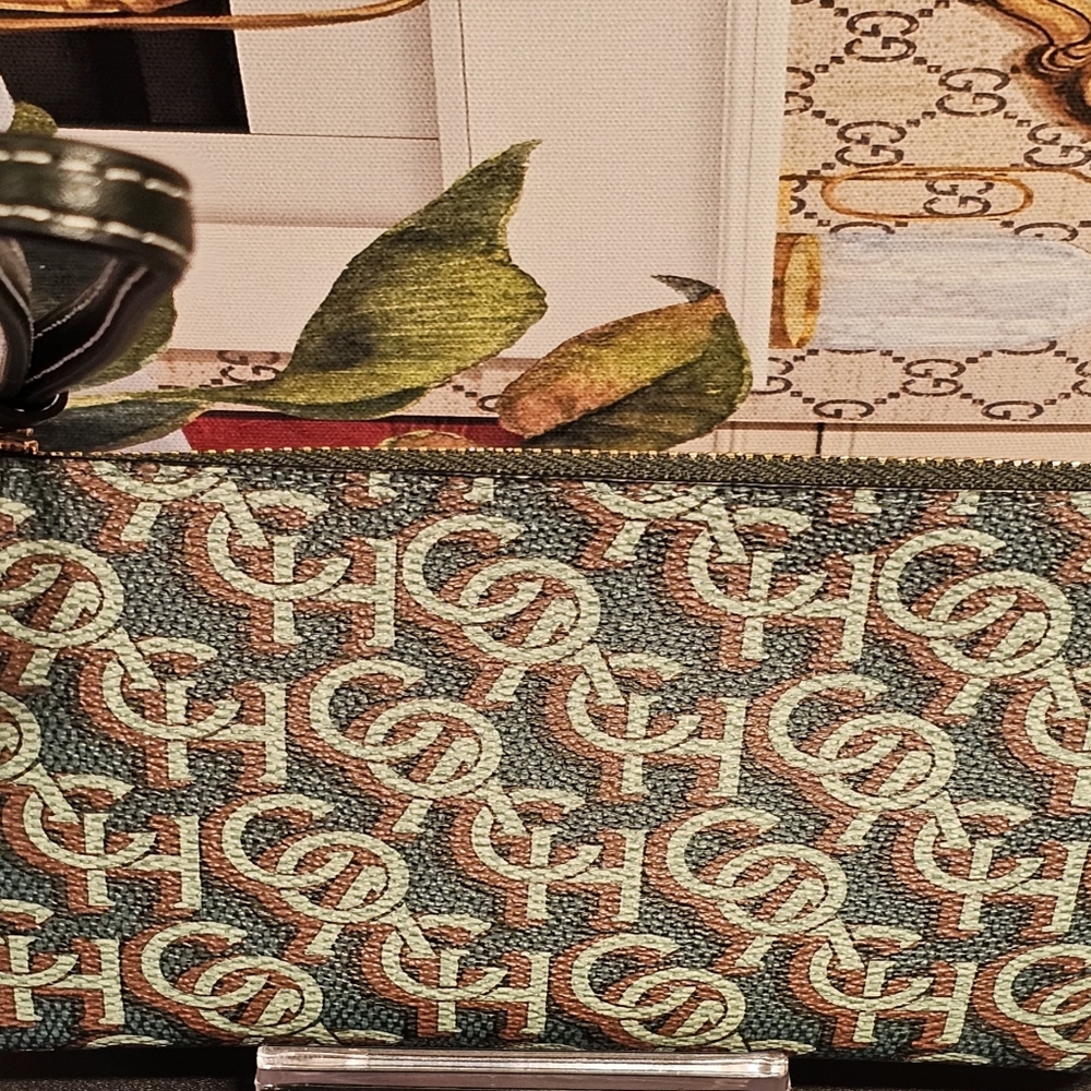Coach Leather Corner Zip Wristlet - Picture 9 of 13